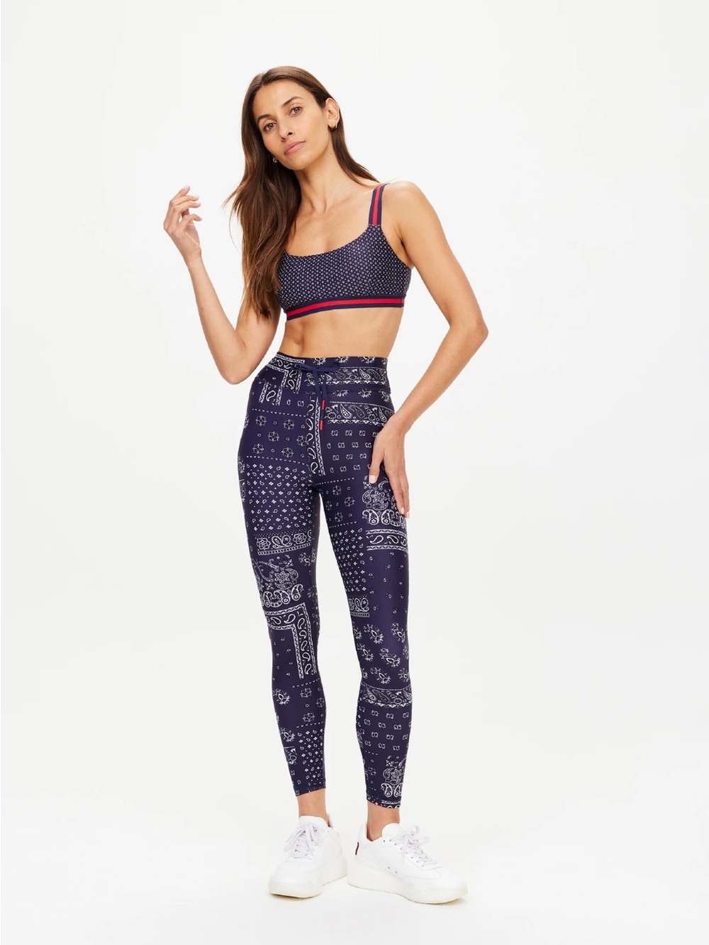 The Upside Rise 25in VAQUERO MIDI PANT Drawstring- Blue - Size 8